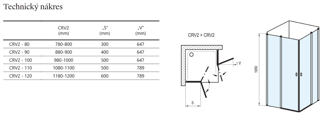 Chrome CRV2+CRV2-technicky-nakres